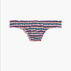Madewell striped bikini bottoms new with tags